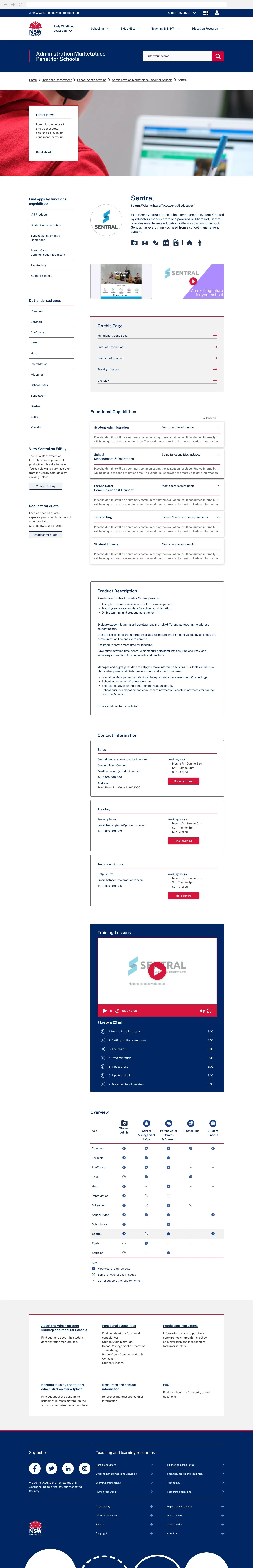 Final design — supplier information