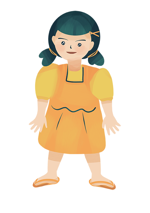 Girl character — standing