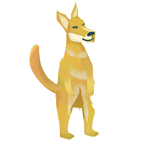 Yellow dog — neutral state