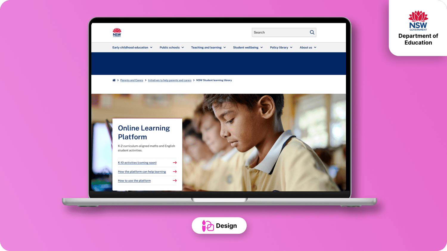Helping families find learning resources project preview